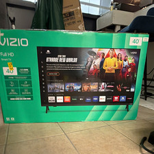 VIZIO 40 in LED Smart HDTV 1080p FHD Flat Screen, Netflix, Black