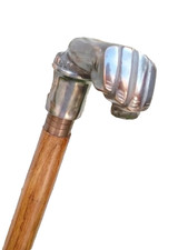 Vintage Brass Head Handle For Handmade Wooden Walking Stick Cane Gift