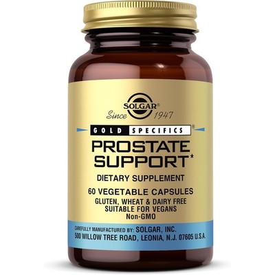 Solgar, Prostate Support, Gold Specifics, Men's Health, 60 Vegetable Capsules