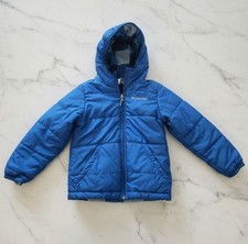 Kids Columbia Reversible Blue Fall/Winter Jacket Size XS 6/7 Great Condition