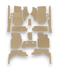 Teppichsatz Teppich für Mercedes W123 Limousine Gummi Absatzschoner beige