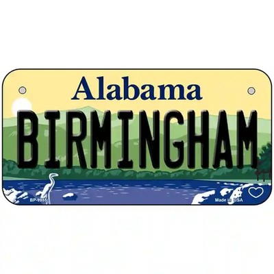 Birmingham Alabama Metal Novelty License Plate