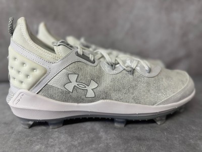 UA Harper 8 Elite Men s Cleats 14   White/White   No Box