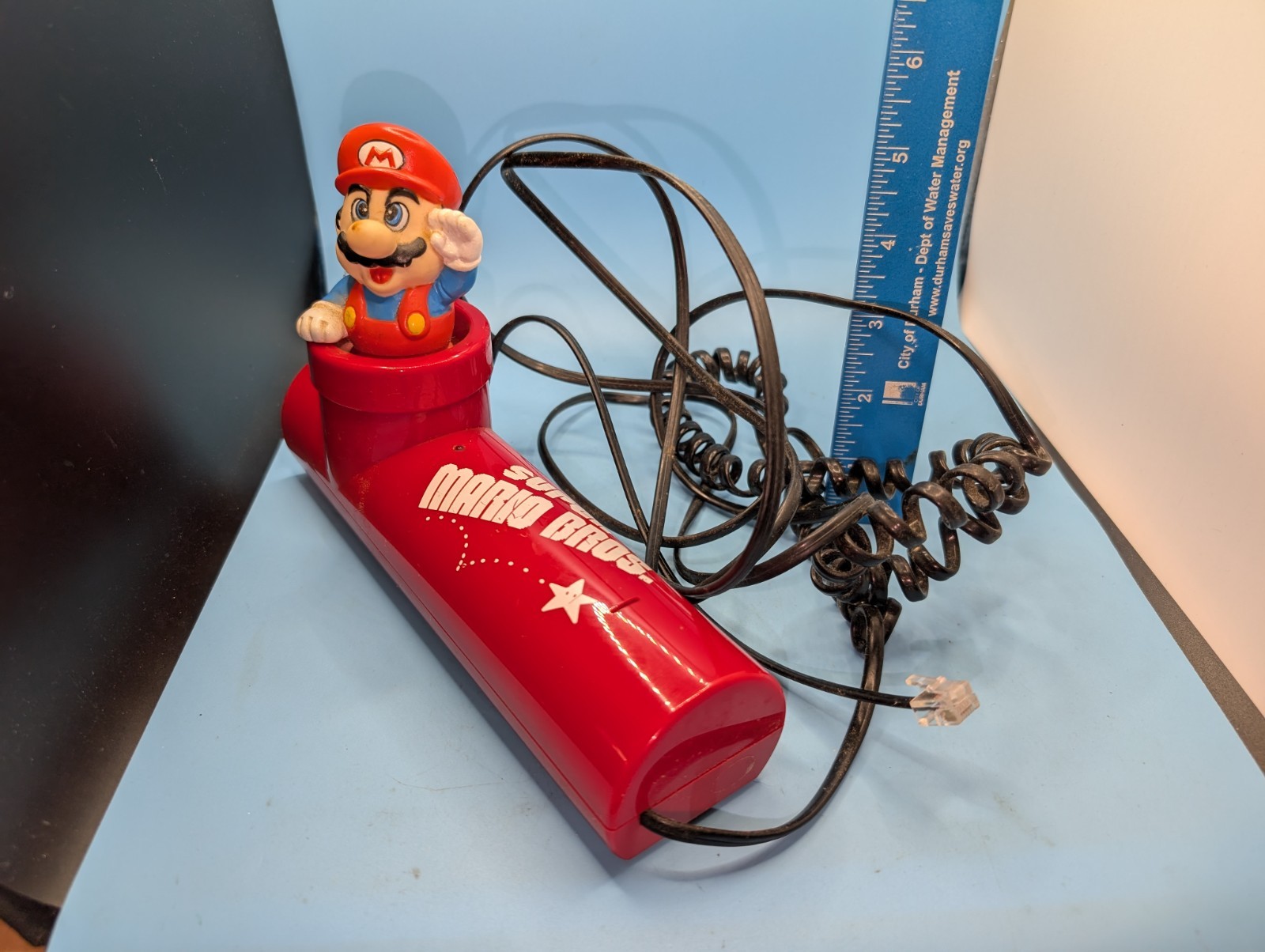 Vintage 1990 Super Mario Bros. Telephone Nintendo Red