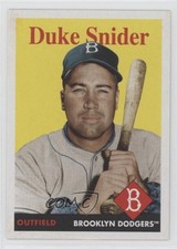 2019 Topps Archives 1958 Design Duke Snider #20 HOF sq1