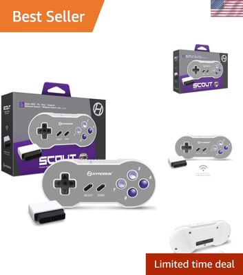 Scout  Bluetooth Controller for SNES, PC, Mac, Android   Ergonomic Design