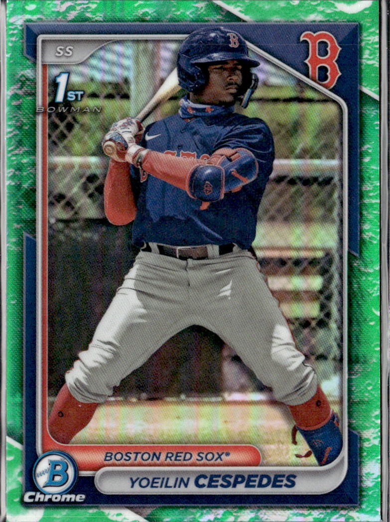 2024 Bowman Yoeilin Cespedes #BCP-139 Chrome Prospects Lunar Glow Refractors