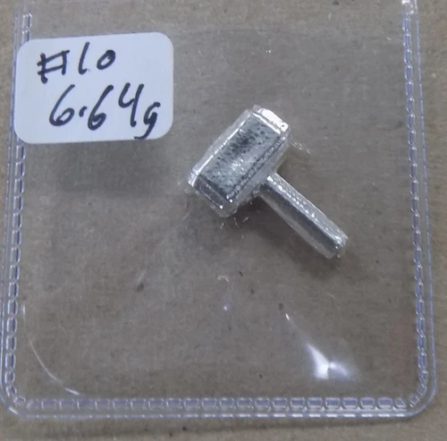Lego Hammer .999 Silver Hand Poured 6.64 grams Dimebag Dave