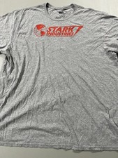 Marvel Stark Industries T-shirt Mens 2x Gray Iron Man Tony Stark Graphic Tee