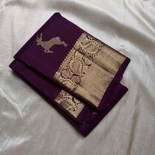 Banarasi Silk Saree Indian Traditional Ethnic Wedding Wear Rich Pallu Zari Work