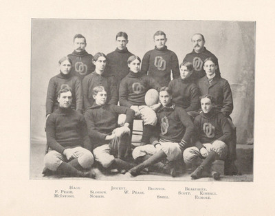 1899 Oberlin Hi-O-Hi Page Class of 1900 Football Team Group Photo