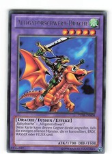Yugioh ALLIGATORSCHWERT-DRACHE , tu08-de008 Rare deutsch Near Mint 