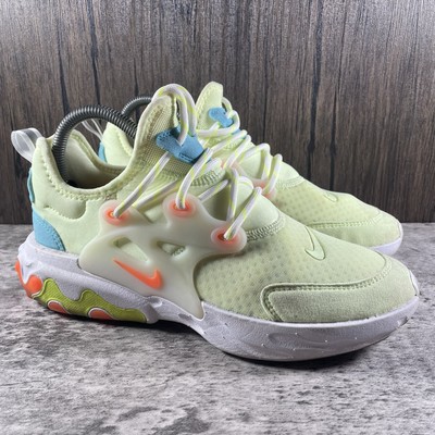 Nike React Presto Yellow Running Sneakers Youth 6 Women's 7.5 BQ4002-700