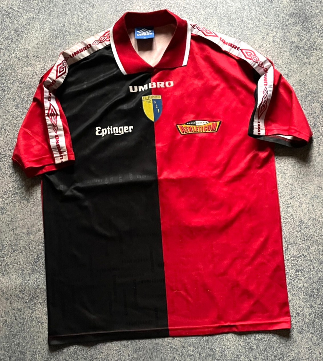 Umbro FC Bubendorf Jersey Mens XL Switzerland Football Shirt Vintage