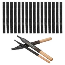 100Pcs Makeup Brush Protector, 12cm PE Plastic Mesh Sleeve Cover, Black