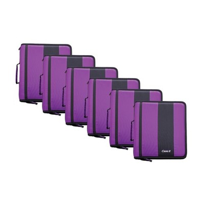 Case-it Classic Zipper Binder | 2-Inch O-Rings, 350 Sheet Capacity, Multiple ...