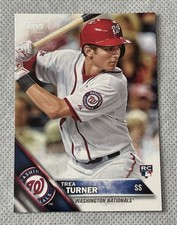 2016 Topps Series 1 Trea Turner #103 Rookie Card RC. rookie card picture