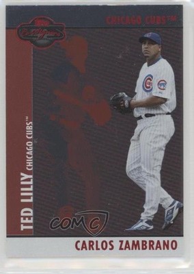 2008 Topps Co-Signers Silver Red 397/400 Carlos Zambrano Ted Lilly #082 0dk