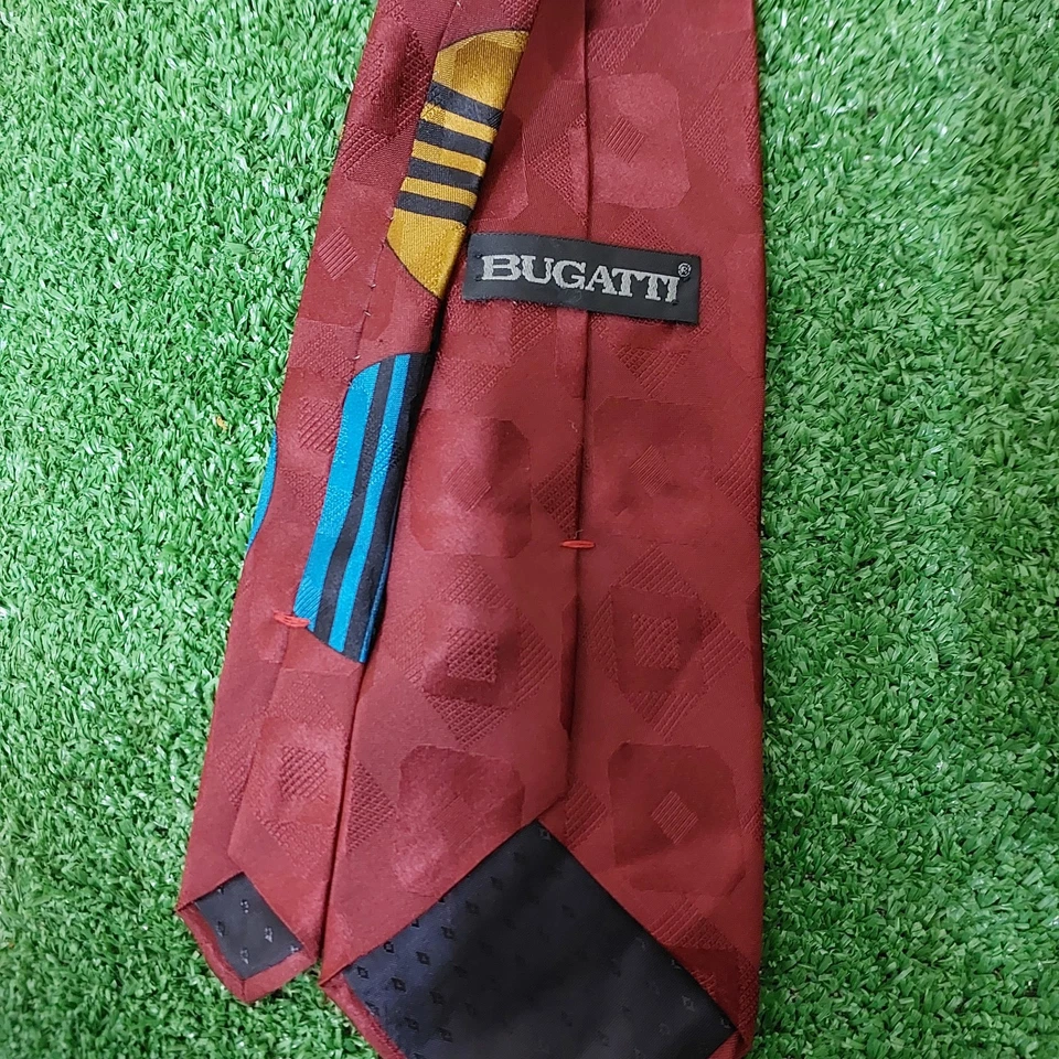 Corbata de seda Bugatti vintage para hombre Foto 3 de 4