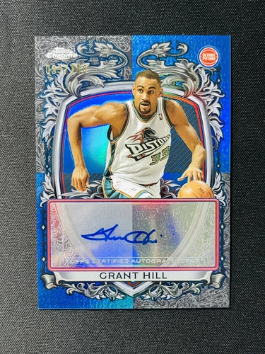 2025-26 Topps Chrome Grant Hill 99/150 Signature Auto Style Blue #SS-GH WZ74