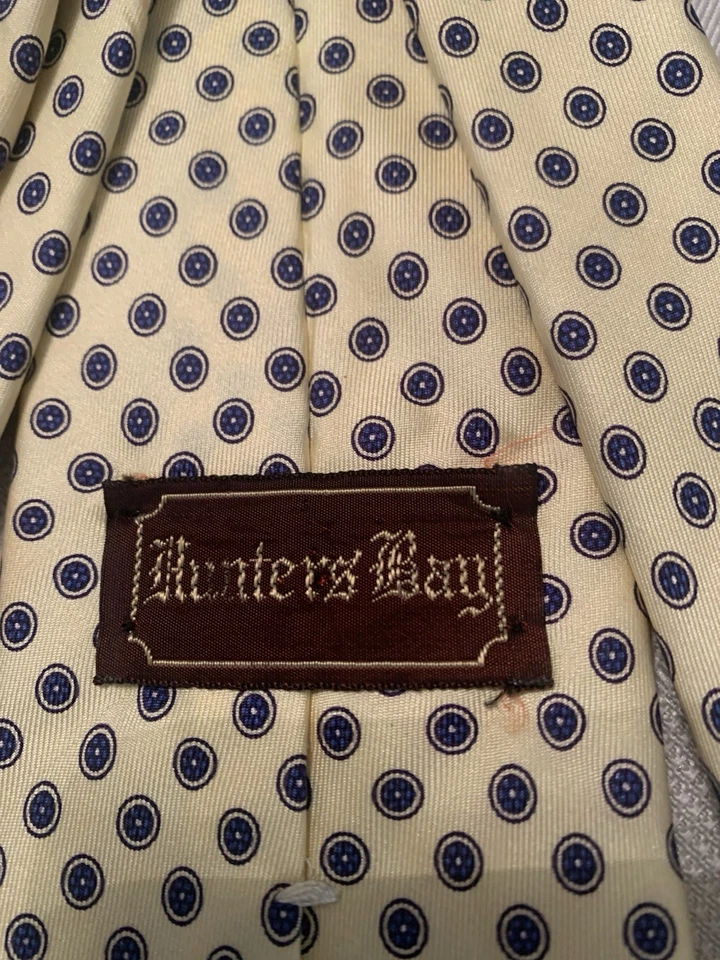 Corbata vintage "Hunter's Bay" 100 % seda Foto 3 de 4