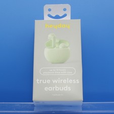 Heyday True Wireless Bluetooth Earbuds Mint Green with Charging Case