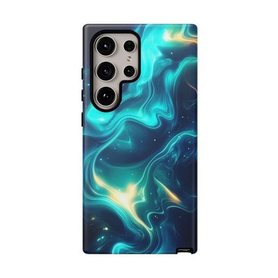 Phone Ink - iPhone | Galaxy | Pixel Case - Blue Fluid Abstract Pattern