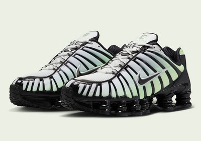 NIKE SHOX TL Green Black Size US 8M / 9.5W Running Sneakers Shoes NEW  