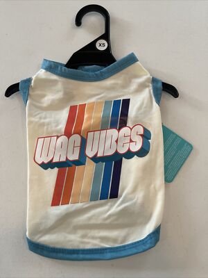 ASPCA  WAG VIBES  Tank Shirt Dog Apparel X-S X-Small NEW