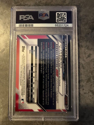 2016 Bowman Chrome Draft Dylan Carlson Cardinals RC Rookie AUTO 