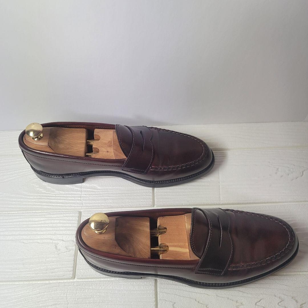 Alden Shoes Shell cordovan 986 coin loafers Men Color 8 US 9 AAA/A 