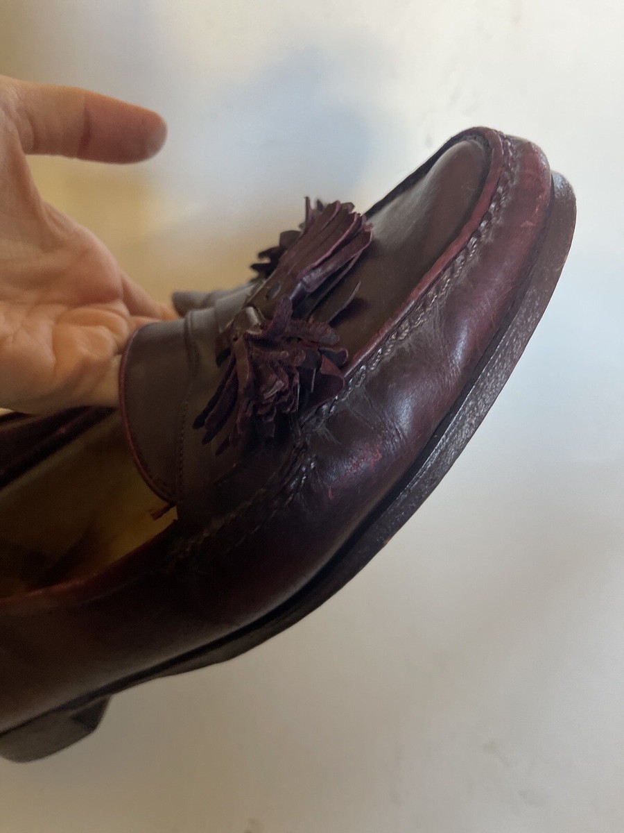RARE Vintage Cole Haan Tassel Loafers Brown Leather 1990's sz 11