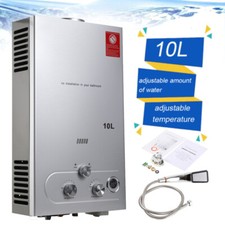 10L 20KW Chauffe-eau à Gaz,Chauffe-eau à Gaz GPL Propane Butane Sans Réservoir