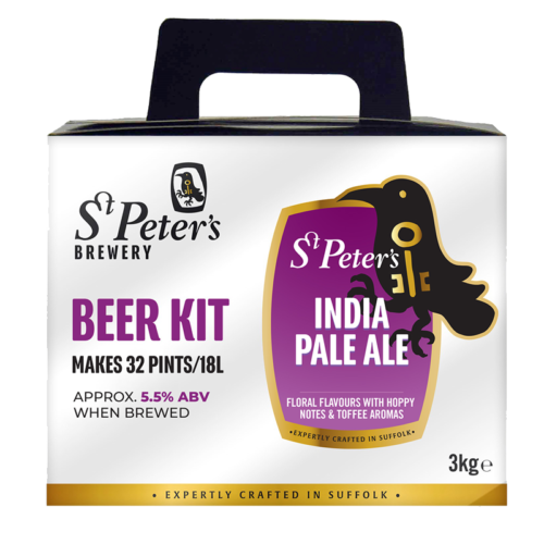 St Peters India Pale Ale Beer Kit 32 Pints Homebrew Beer Making Kit- Brewing Kit