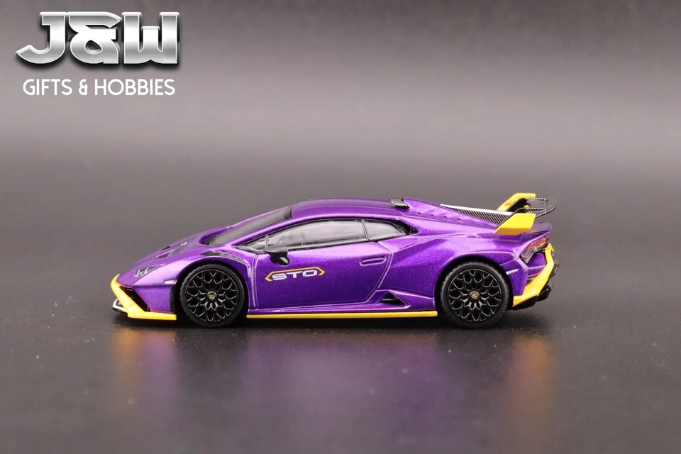 Mini GT Lamborghini Huracán STO Viola Pasifae MGT00746 1/64 Foto 2 de 4