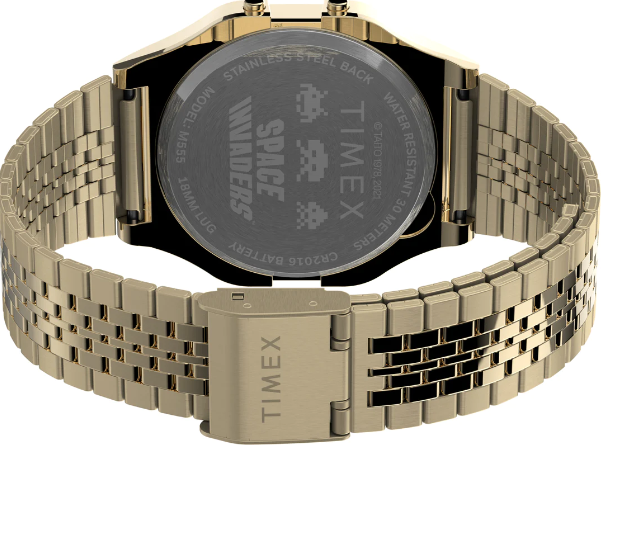 Timex Men's Stainless Steel Timex 80 Space Invaders Digital Watch
