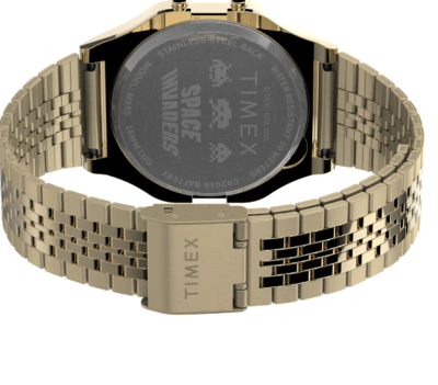 Timex Men's Stainless Steel Timex 80 Space Invaders Digital Watch