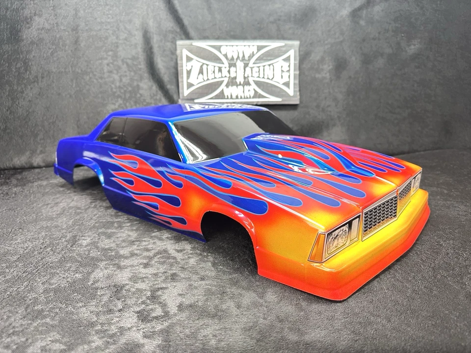 CUSTOM PAINTED RC DRAG BODY NO PREP LOSI 22S AE DR10 DRAG SLASH CHEVY MALIBU - Image 4 of 4