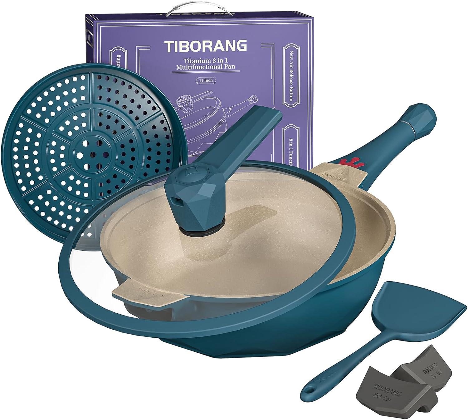 8 in 1 Frying Pans Nonstick,11