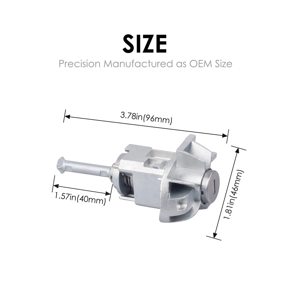 司机左门锁气缸桶带钥匙适用于 2001 - 2006 宝马 325i 325ci 325xi — 第 2/4 张图片