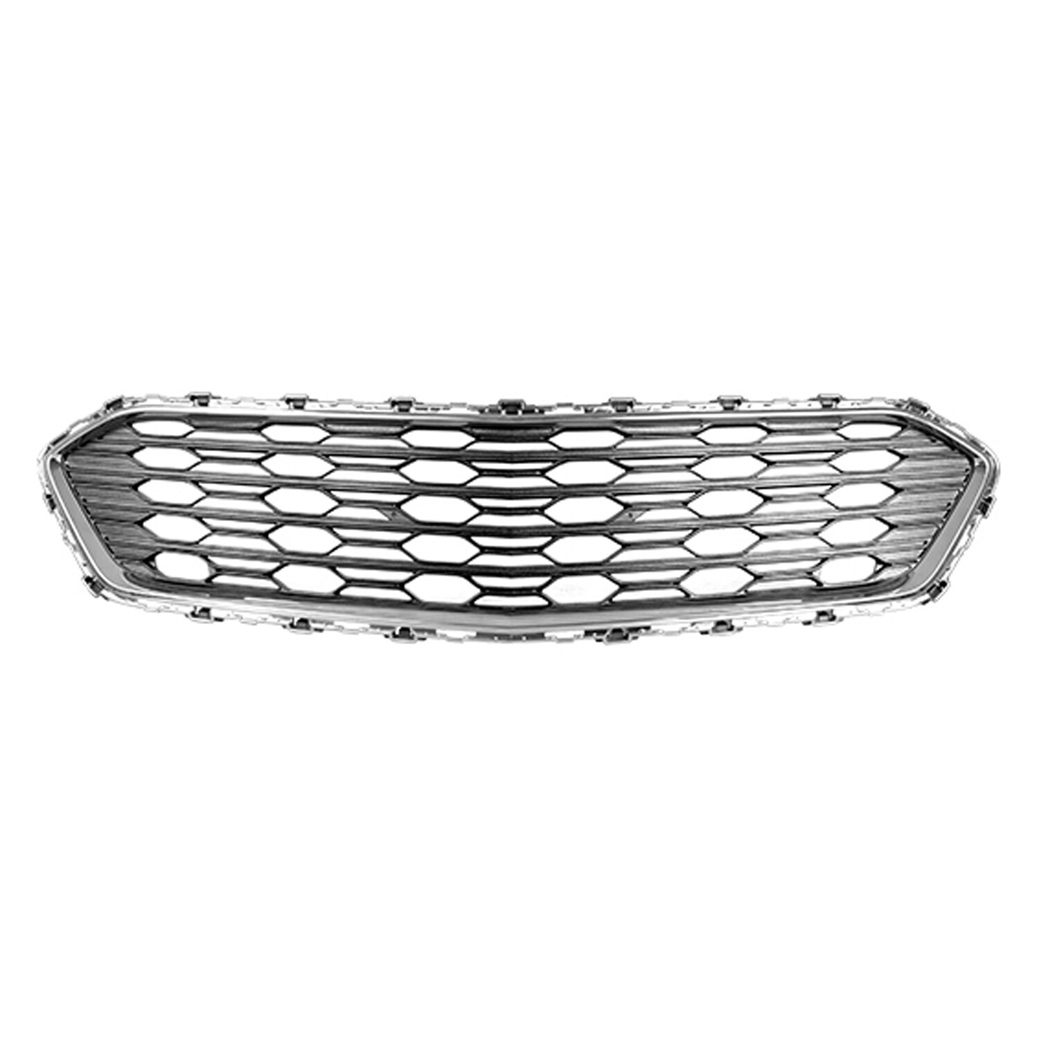 New Chrome / Painted Black Front Center Grille fits 2017-2018 Chevrolet Cruze