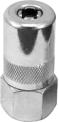Lumax LX-1401 Grease Coupler w/Hex 1/8'' NPT spring loaded ball check valve, 6000