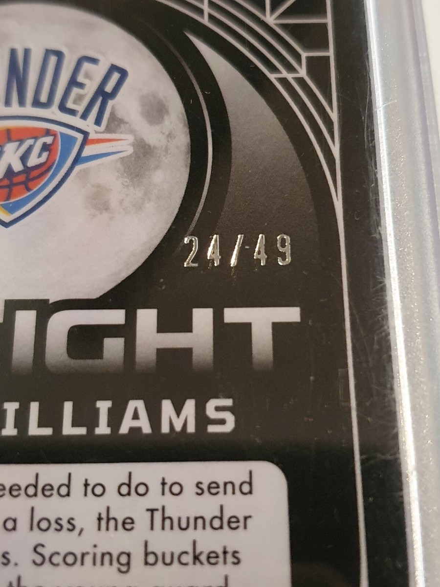 2023 Obsidian Jalen Williams AUTO PURPLE FLOOD /49 Twilight 