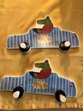 neu 2 x Ikea Fabler Minigarderobe/Kleiderhaken Krokodil