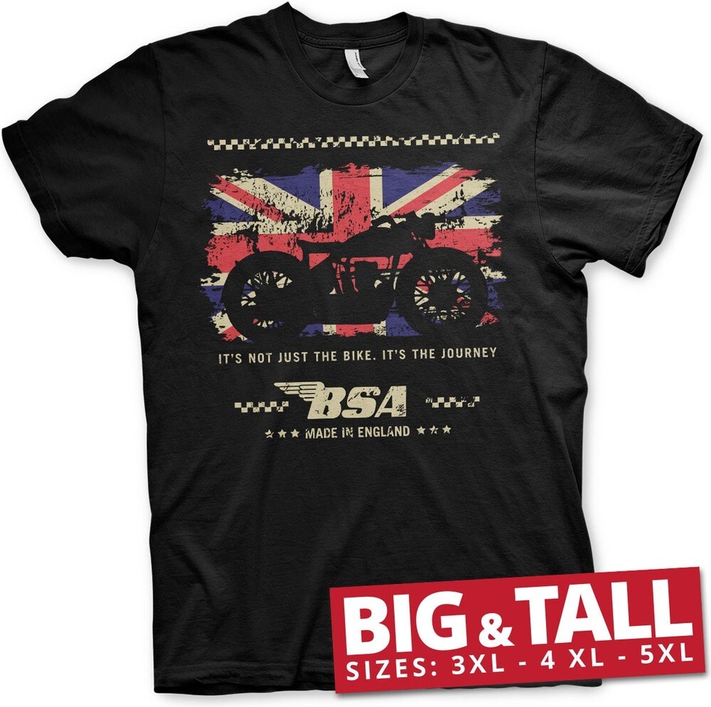 Футболка BSA Motor Cycles The Journey Big - Tall черного цвета 6490₽