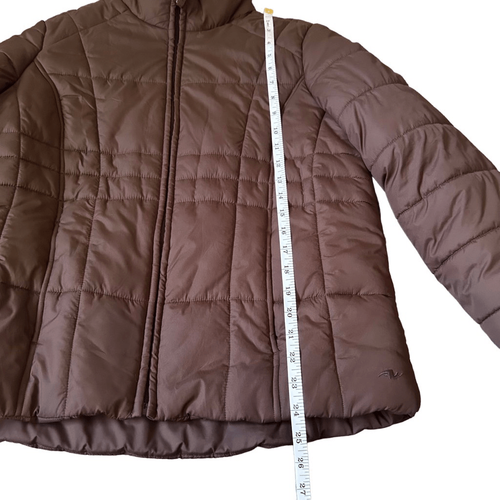 Athletic works brown puffer jacket - Picture 7 of 8