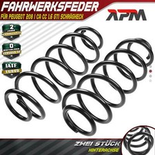 2x Federn Fahrwerksfeder Hinterachse für Peugeot 208 I CA CC 1.6 GTi Schrägheck