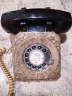WORKS! Stromberg Carlson Black Rotary Desktop Telephone 500  Brass Cover. WORKS! — photo 4