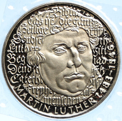 #ad #ad 1983 G GERMANY Martin Luther Religious REFORMER German Proof 5 Mark Coin i99232 $178.20