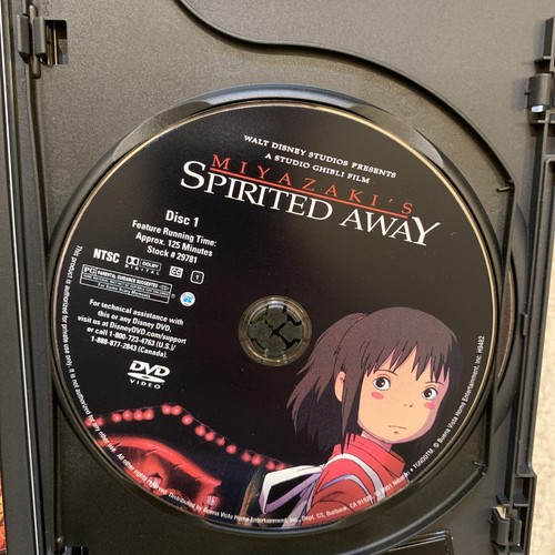 Spirited Away Japanese Anime Movie DVD Studio Ghibli Film Hayao Miyazaki 2001 - Picture 8 of 12